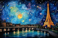 Thumbnail for Starry Night_in_paris_watercolor_with_ink_pen__15804b82-9ebf-408b-aba2-e92844c43ee1