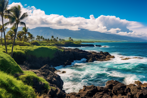 Coast Of Maui  Paint by Numbers Kit