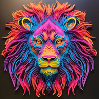 Thumbnail for Focused Neon, Electric Lion
