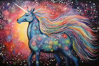 Thumbnail for Fun Magical Unicorn  Paint by Numbers Kit