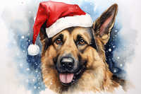 Thumbnail for Bright Christmas German Shepard