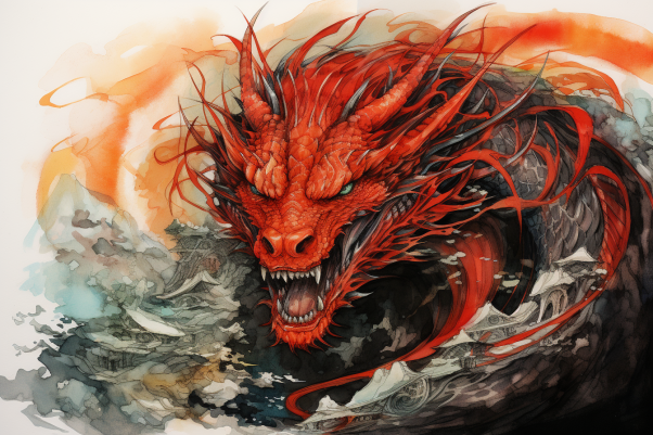 Mighty Angry Red Dragon