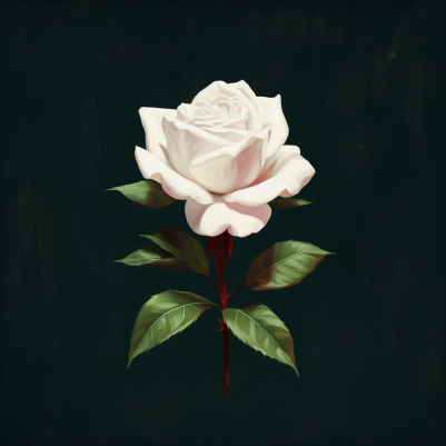 A Single White Rose