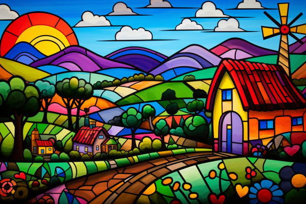 Vibrant Playful Countryside
