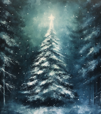 Thumbnail for Icy Christmas Tree In The Woods