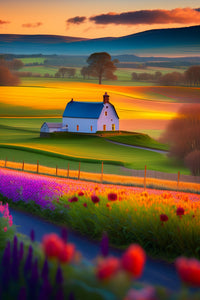 Thumbnail for Little White Farm House, Fields Of Flowers