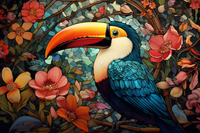 Thumbnail for Glorious Flowers And Toucan