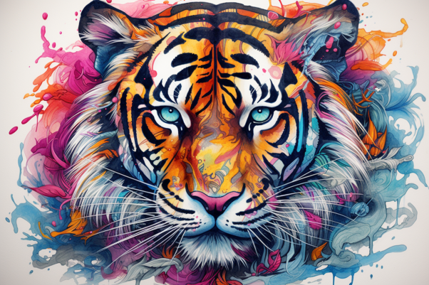 Artsy Tiger  Paint by Numbers Kit