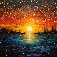 Thumbnail for Glorious Golden Sunset Reflecting On Water