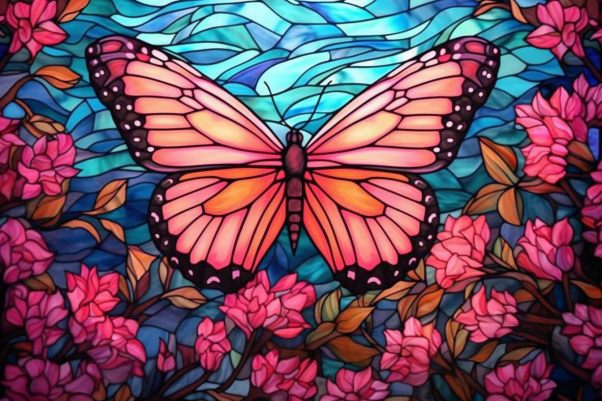 Dreamy Pink Butterfly