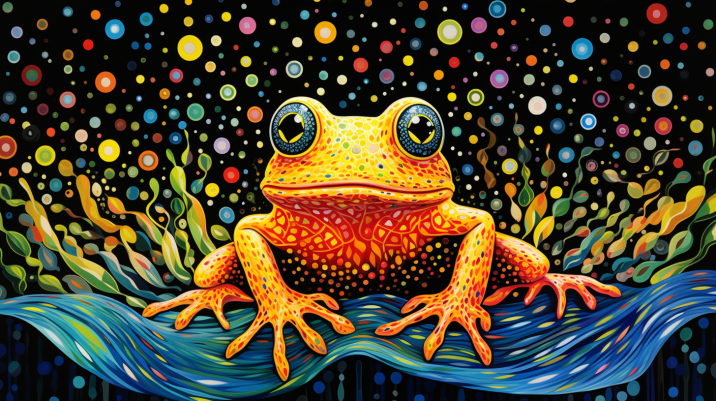 Mesmerized Frog Paint by Numbers Kit