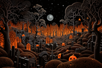 Thumbnail for Orange Glow On Halloween Night