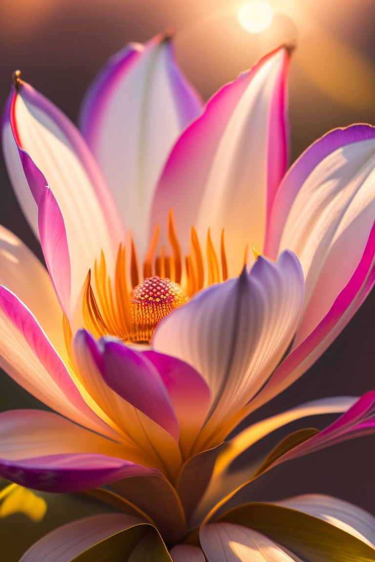 Lotus In Bloom In The Warm Summer Sun