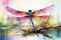 Thumbnail for Dragonfly Adventure Paint by Numbers Kit