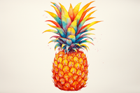 Thumbnail for Fun Watercolor Pineapple  Paint by Numbers Kit