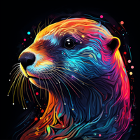 Thumbnail for Glowing Abstract Otter