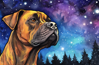 Thumbnail for Starry Night Boxer  Paint by Numbers Kit