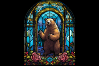 Thumbnail for Glorious Bear Among Flowers