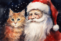 Thumbnail for Fluffy Kitty And Santa