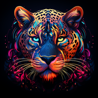Thumbnail for Abstract Glowing Jaguar