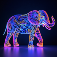 Thumbnail for Electric, Neon, Elephant