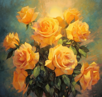 Thumbnail for A Bouquet Of Many Blooming Yellow Roses