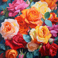 Thumbnail for Beautiful Multi Colored Roses