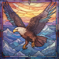 Thumbnail for Glorious Stained Glass Bald Eagle