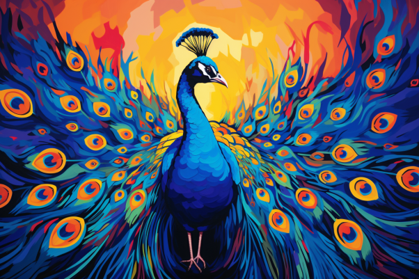 Vibrant Peacock