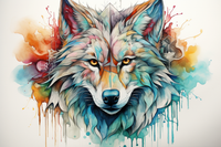 Thumbnail for Wolf Watercolor Ignite
