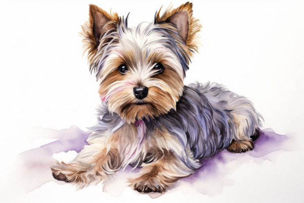 Lazy Yorkie  Paint by Numbers Kit