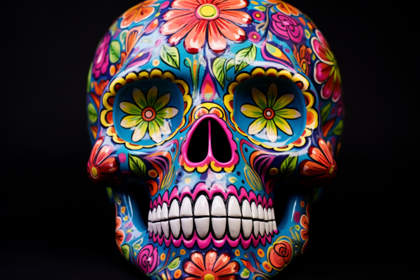 Day Of The Dead Skull  Paint by Numbers Kit