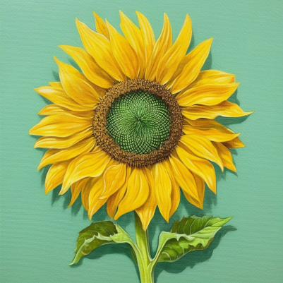 Super Bright Yellow Sunflower