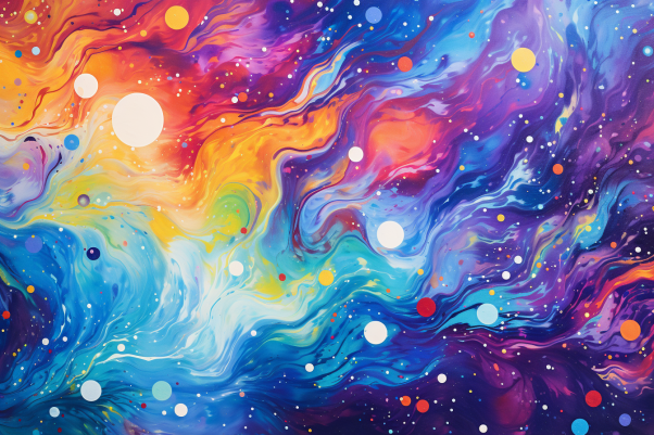 Pretty Rainbow Galaxy  Paint by Numbers Kit