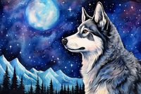 Thumbnail for Full  Moon Siberian Husky