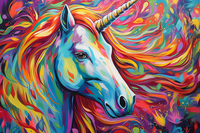 Thumbnail for Unicorn And Bright Colors  Paint by Numbers Kit