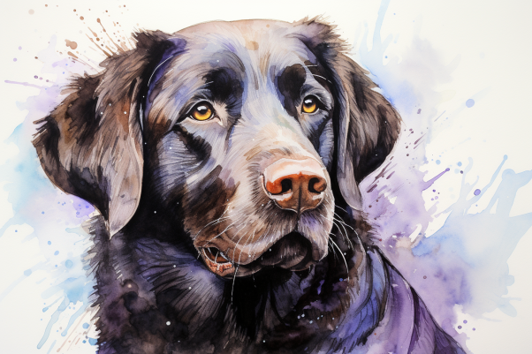 Sweet Labrador In Watercolor  Paint by Numbers Kit