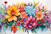Thumbnail for Watercolor Floral Fiesta