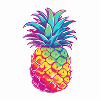 Thumbnail for Just A Colorful Pineapple Paint by Numbers Kit