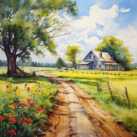Thumbnail for Dirt Road In The Country  Paint by Numbers Kit