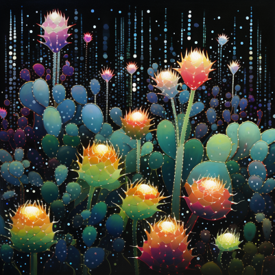 Magical Midnight Cacti