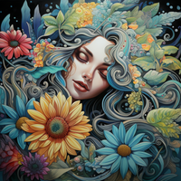 Thumbnail for Mesmerizing Beautiful Girl Among Flowers