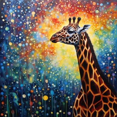 Proud Giraffe  Paint by Numbers Kit