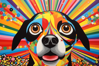 Thumbnail for Bold Colorful Dog