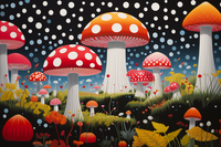 Thumbnail for Bold Fun Mushrooms  Paint by Numbers Kit