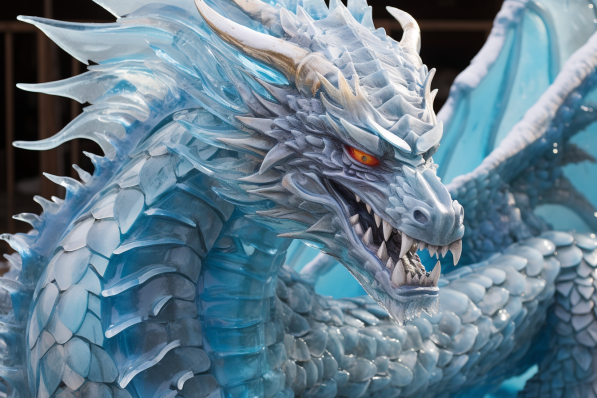 Ice Cold Ice Dragon  Paint by Numbers Kit