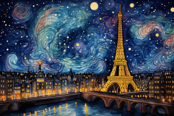 Paris On A Starry Evening
