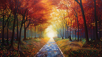 Thumbnail for Path Through Autumn Trees