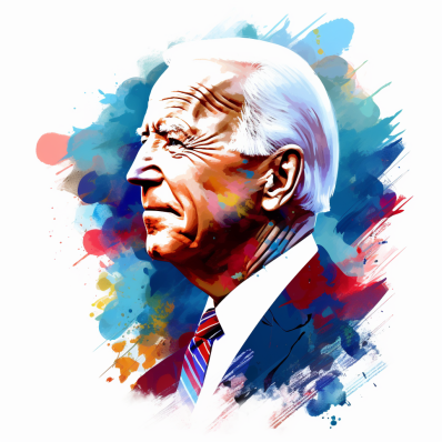 Proud Joe Biden Abstract  Paint by Numbers Kit