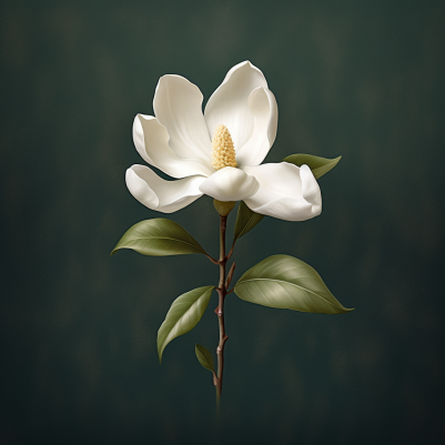 A Single White Flower